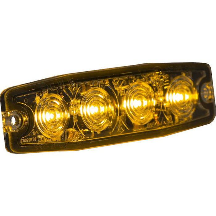Buyers Products 4.5 Inch Ultra Thin Rectangular LED Amber Strobe Light Model 8892240
