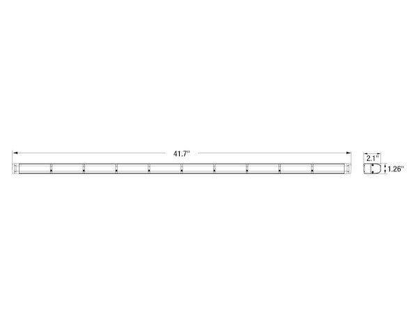 Buyers Products 42 Inch LED Traffic Advisor/Strobe/Flood Light Model 8894142