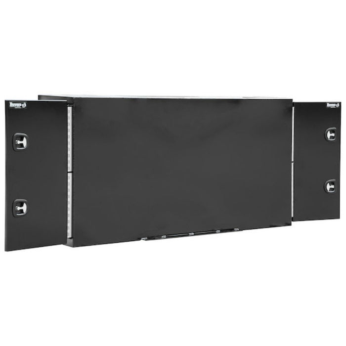 Buyers Products 48x24x96 Black Steel Straight Side Backpack Truck Box With Adjustable Shelving BP964824BLL