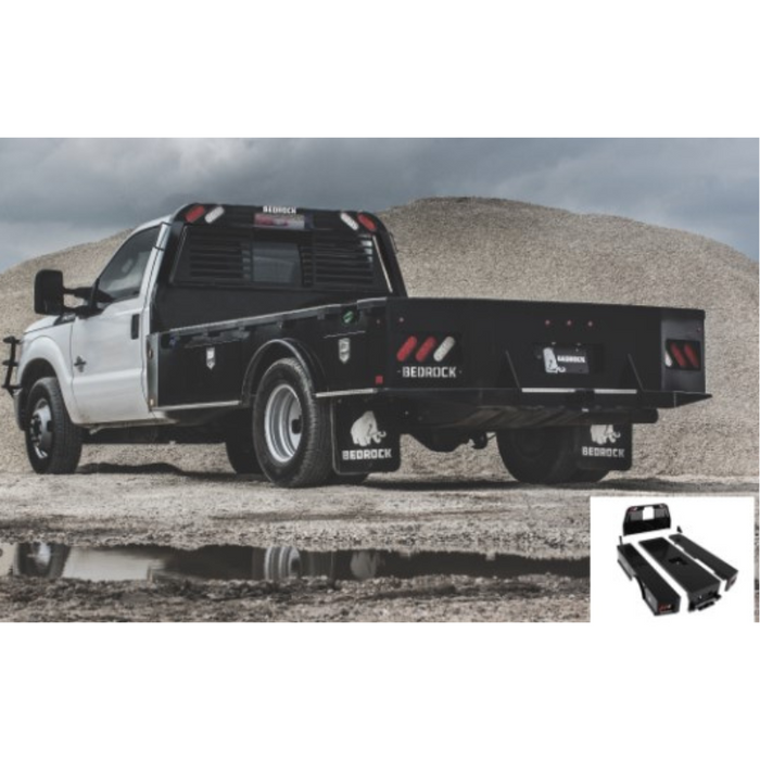 Bedrock Quad Granite Series Flatbed 2003-2018 Ram 2500 3500 8'6" Long Bed Single Rear Wheel Model R8SG
