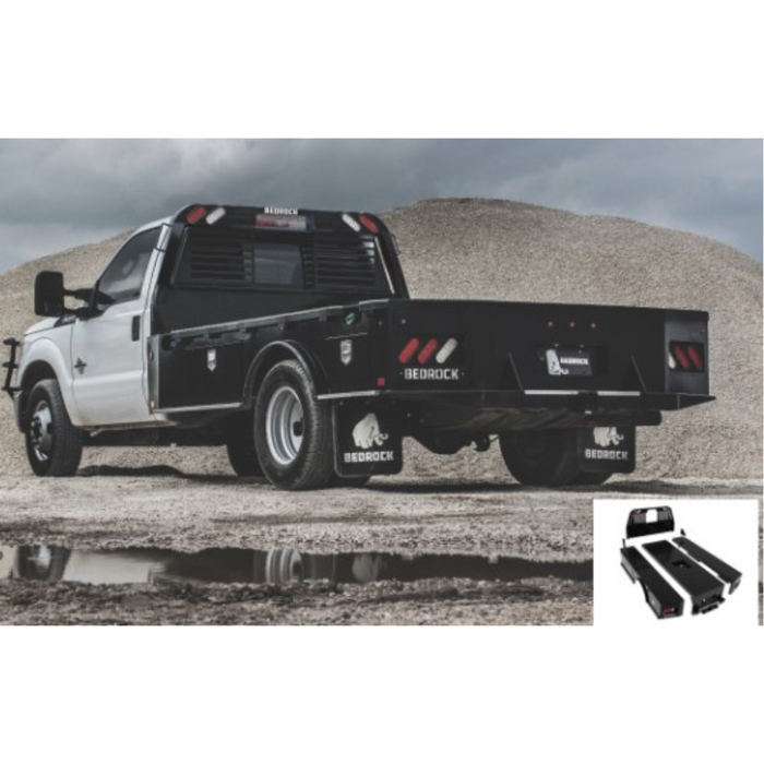 Bedrock Quad Granite Series Flatbed 2001-Current Sierra Silverado 2500 3500 7' Short Bed Single Rear Wheel Model G7SG