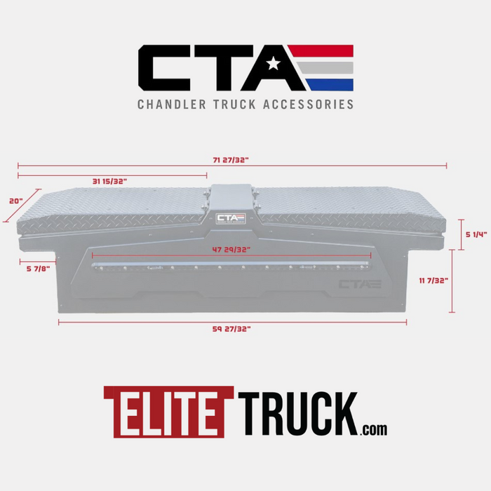Chandler ADAPT Gullwing Crossover Toolbox Full Size Trucks Black Aluminum 5070-8972