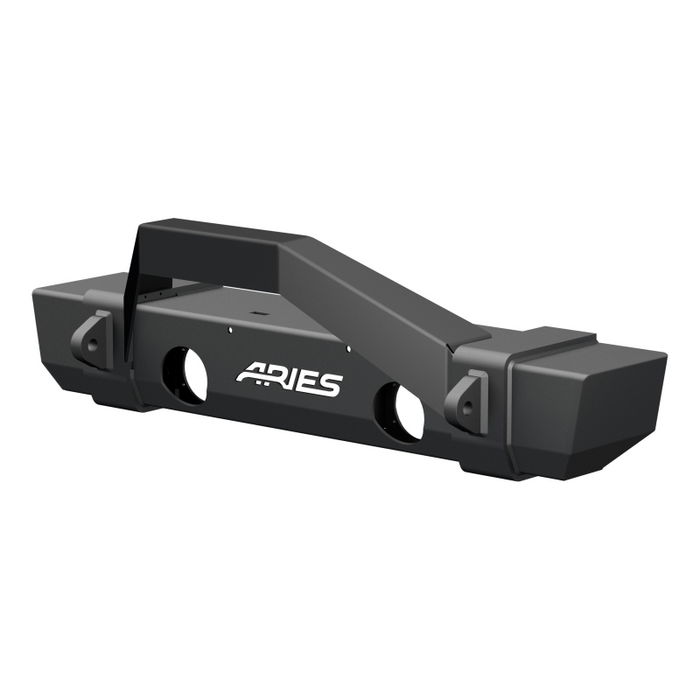 ARIES TrailCrusher Jeep Wrangler JK Steel Front Bumper with Brush Guard, 12.5K Model 2186000