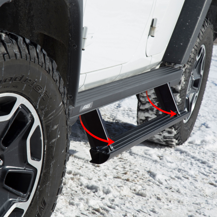 ARIES ActionTrac 69.6" Powered Running Boards, Select Jeep Wrangler JL Model 3036571