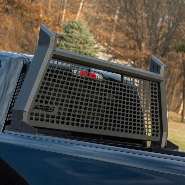 ARIES AdvantEDGE Black Aluminum Headache Rack, Fits Select Ford F-250, F-350 Super Duty Model 1110103
