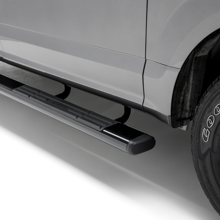 ARIES 6" x 75" Black Aluminum Oval Step Nerf Bars Model 4445042