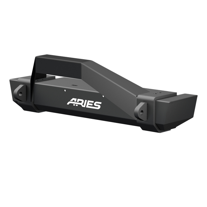 ARIES TrailCrusher Jeep Wrangler TJ Steel Front Bumper with Brush Guard, 9.5K Model 2186001