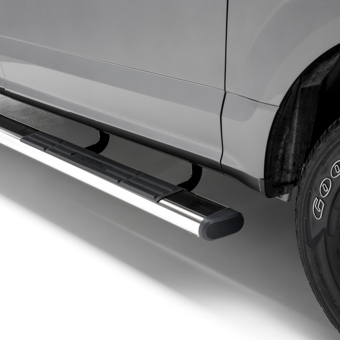 ARIES 6" x 53" Polished Stainless Oval Side Bars, Select Chevy Silverado, GMC Sierra Model 4444006