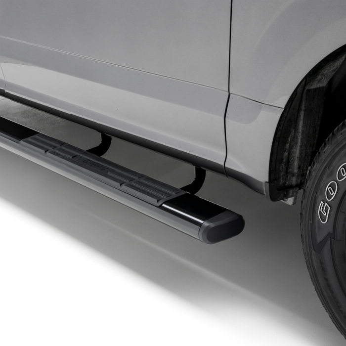ARIES 6" x 75" Black Aluminum Oval Step Nerf Bars Model 4445033