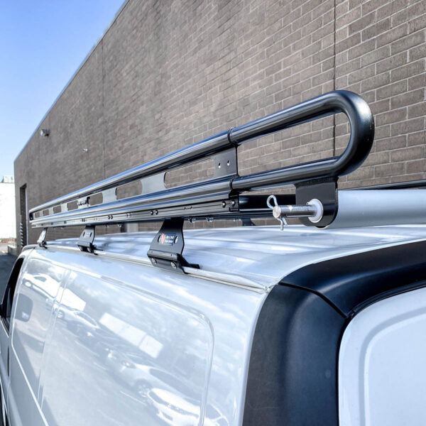 Vantech Black Aluminum Clamp-On Cargo Rack System Chevrolet Express 19 ...