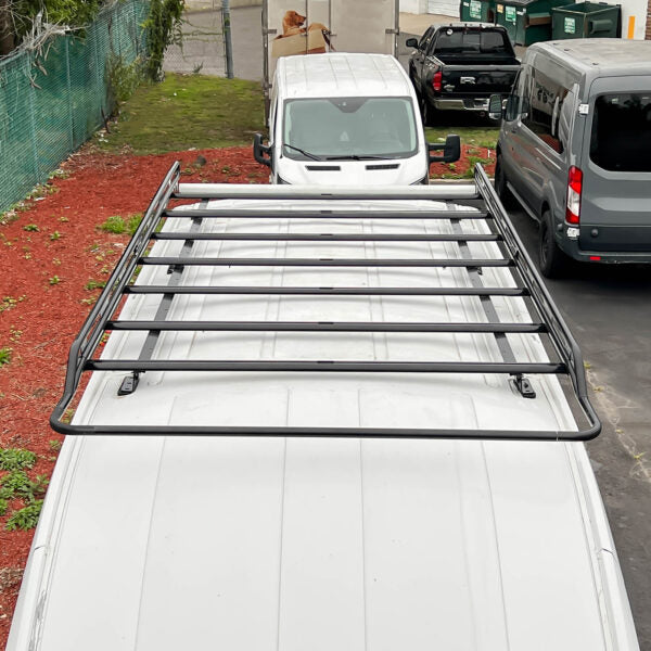 Transit Van Rack Vantech Black Aluminum Bolt-On Cargo Rack System Ford Transit 2015-cur ...