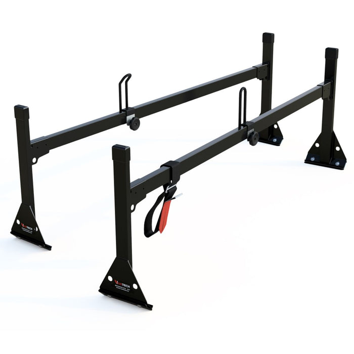 Vantech 2-Bar Black Steel Clamp-On Ladder Rack System Mercedes Sprinter 2002-2006 High Roof Model H2152B