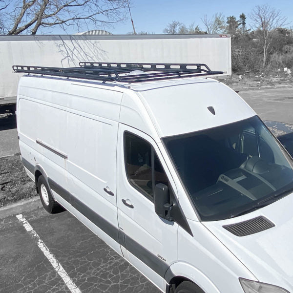 Vantech Black Aluminum Cargo Rack System Mercedes Sprinter 2007-curren ...