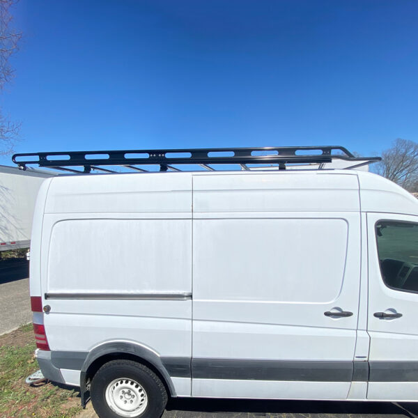 Vantech Black Aluminum Cargo Rack System Mercedes Sprinter 2007-current High Roof / 144" WB Model H3010EB03B