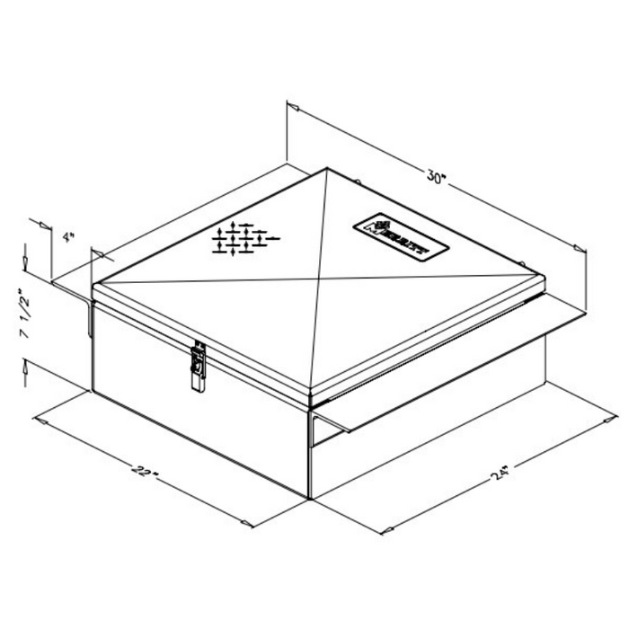 Merritt Between Frame Storage Box With Mounting Kit Model 253