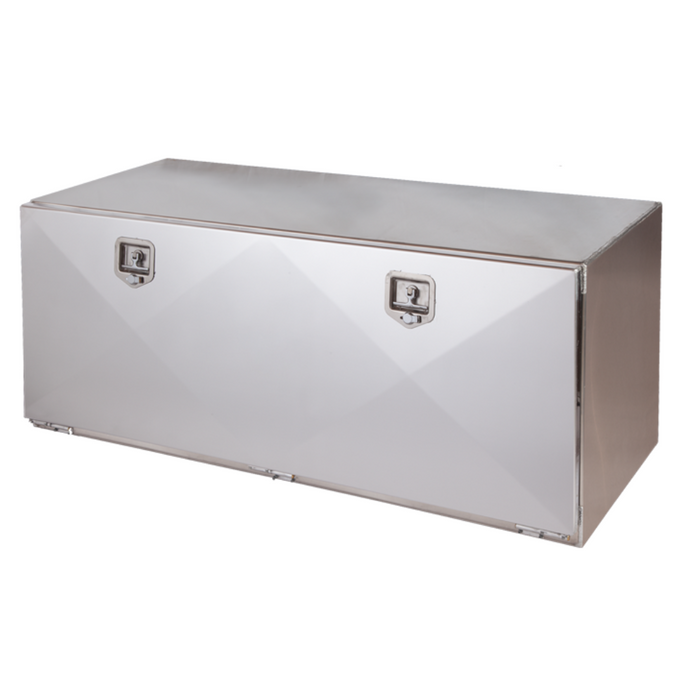 Merritt Underbody Tool Box 24"H x 23-3/16"D x 60"L Smooth Aluminum Single Door S-Series 3605