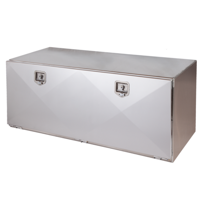 Merritt Underbody Tool Box 18"H x 17-3/16"D x 48"L Smooth Aluminum Single Door S-Series 3583