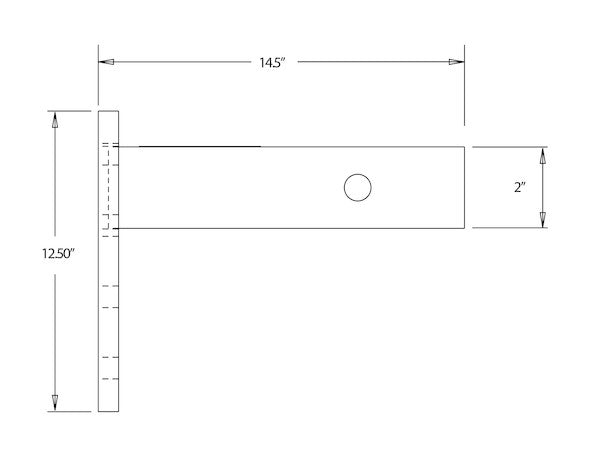 Buyers Products 2 Inch Pintle Hook Mount Series Model PM1012