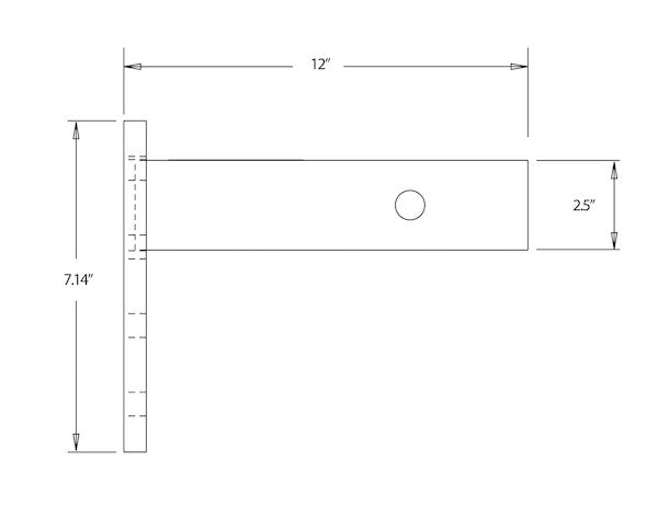 Buyers Products 2-1/2 Inch Pintle Hook Mount Model PM25812