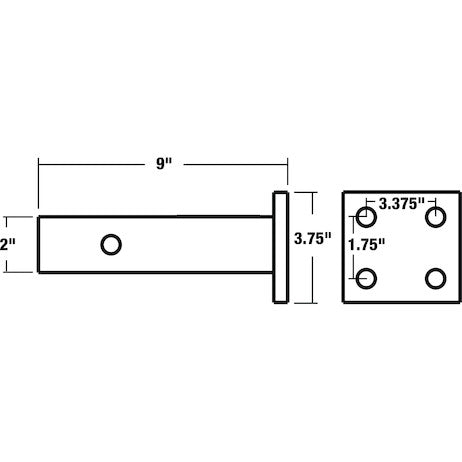 Buyers Products 2 Inch Pintle Hook Mount Series Model PM84