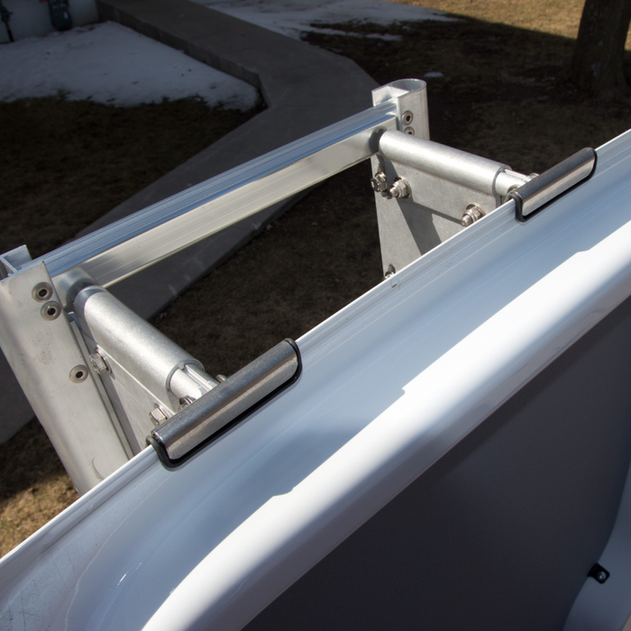 Rear Access Ladder Rack Prime Design Aluminum Rear Access Ladder for Ford Transit Mid Roof AAL ...