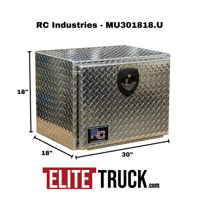 RC Industries Underbody M-Series Tool Box Diamond Tread Aluminum 30"x18"x18" Model MU301818.U