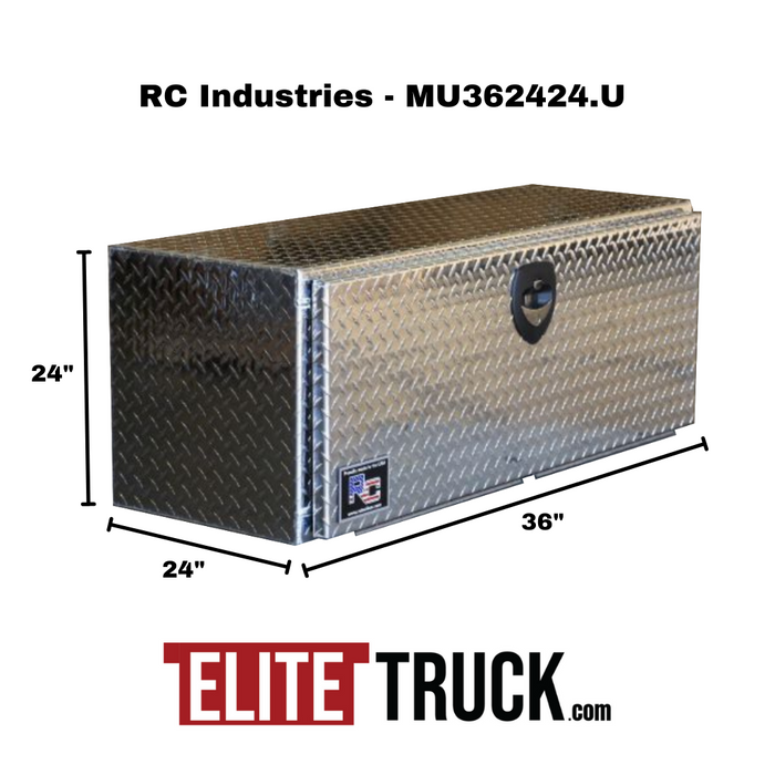RC Industries Underbody M-Series Tool Box Diamond Tread Aluminum 36"x24"x24" Model MU362424.U