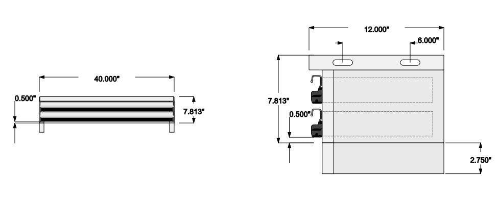 CTech Monroe Service Body Drawer Unit 40w x 7.813h x 12d 550256