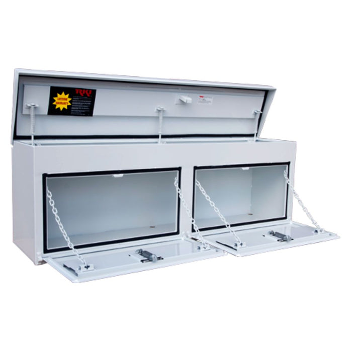 RKI Upper Side Truck Tool Box White Steel Model UST60C