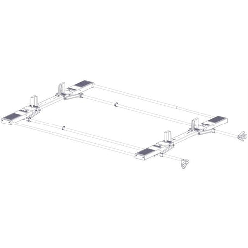Holman Drop Down HD Aluminum Ladder Rack Kit Double Mercedes Sprinter ...