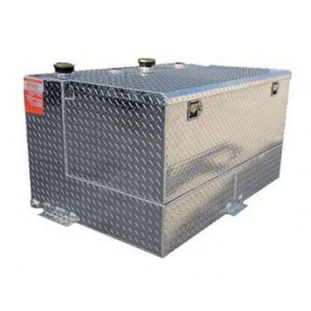 ATI 95 Gallon Split Transfer Tank/Toolbox Combo Bright Aluminum Model ...