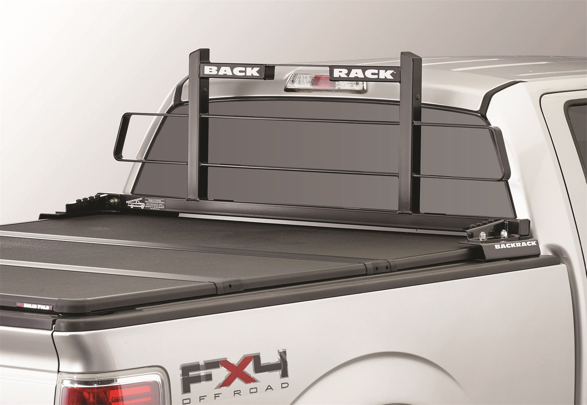 BACKRACK Short Headache Rack; 99-16 Ford SuperDuty Stl Bdy, 17-22