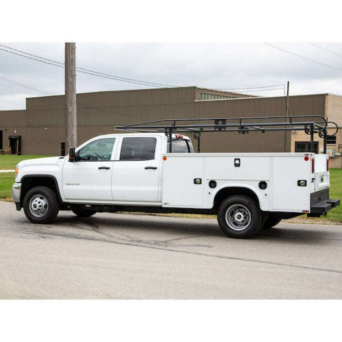 Service Body Ladder Rack Step Buyers Products Service Body Ladder Rack 13-1/2 Ft Black Steel Model 1 ...