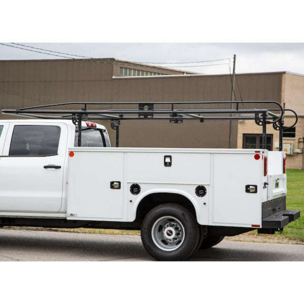 Service Body Ladder Rug Buyers Products Service Body Ladder Rack 13-1/2 Ft Black Steel Model 1 ...