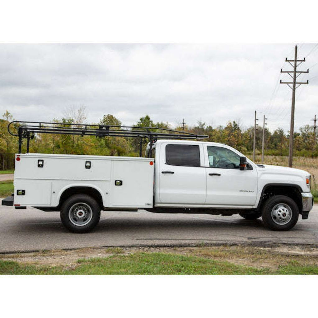 Service Body Ladder Rack Step Buyers Products Service Body Ladder Rack 14-1/2 Ft Black Steel Model 1 ...