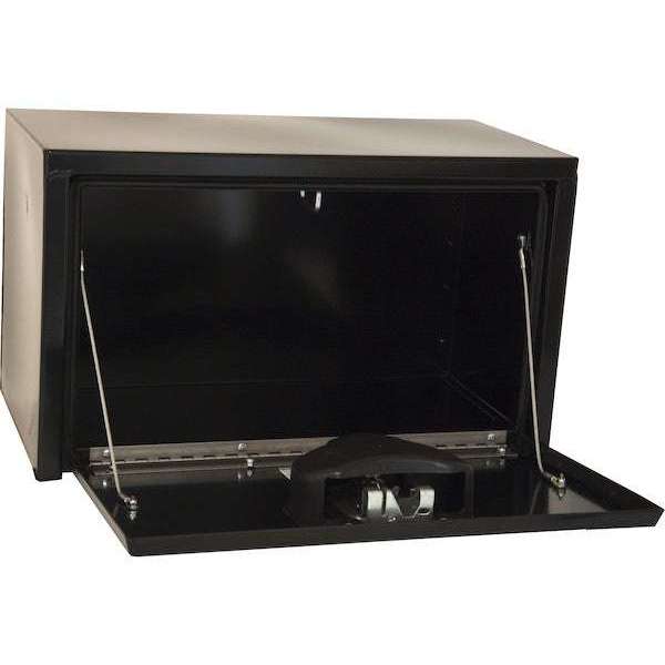 Buyers Products 14x12x24 Inch Black Steel Underbody Truck Box With Paddle Latch 1703150