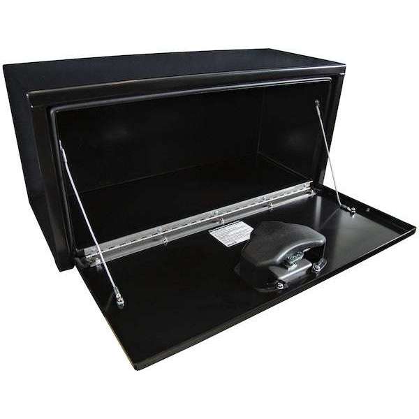 Buyers Products 14x12x30 Inch Black Steel Underbody Truck Box with T-Handle 1703353