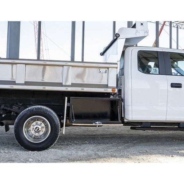 Buyers Products 14x16x24 Inch Black Steel Underbody Truck Box With Stainless Steel Door 1703700