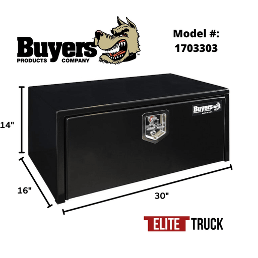 Products Buyers Products 14x16x30 Inch Black Steel Underbody Truck Box 1703303 Dimensions