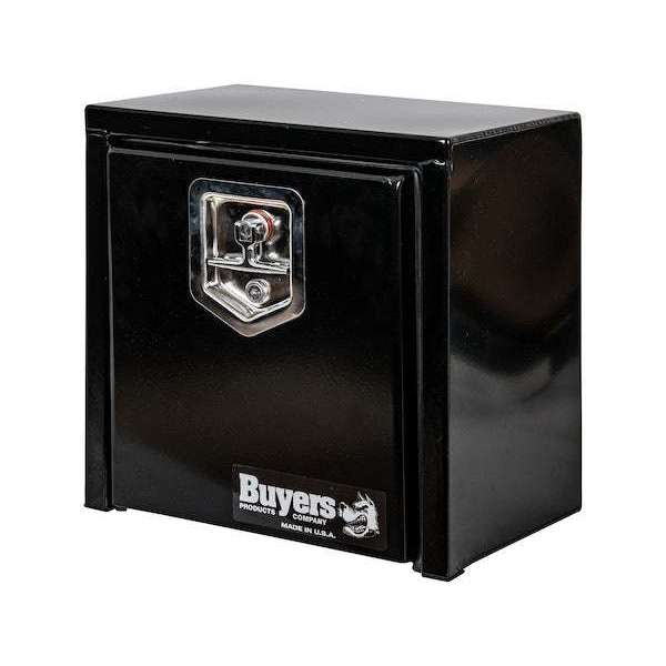 Buyers Products 15x10x15 Inch Black Steel Underbody Truck Box with T-Handle 1703310