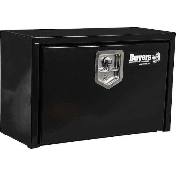 Buyers Products 1703312 15x10x24 inch Black Steel Underbody Truck Box with T-Handle