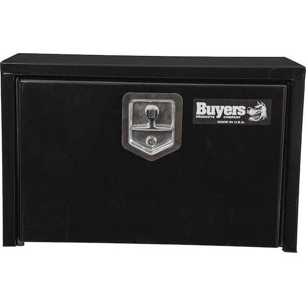 Buyers Products 15x10x24 Inch Black Steel Underbody Truck Box with T-Handle 1703312