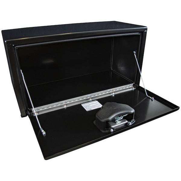 Buyers Products 15x13x30 Inch Black Steel Underbody Truck Box with T-Handle 1703324