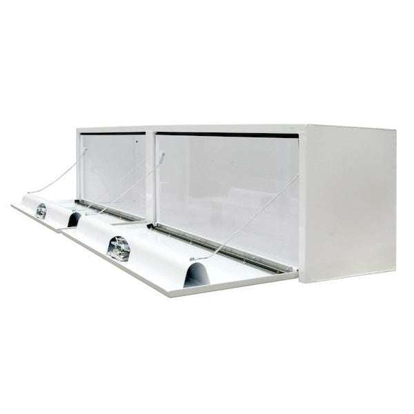 Buyers Products 16x13x72 Inch White Steel Top Mount Truck Box 1702840