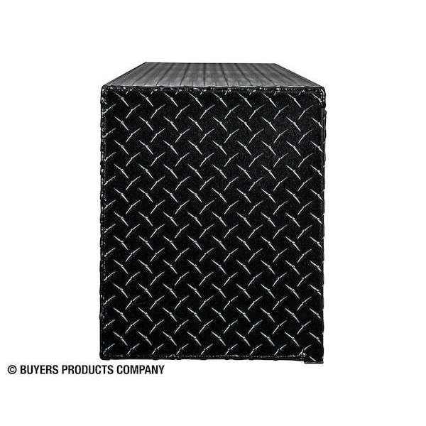 Buyers Products 16x13x72 Textured Matte Black Diamond Tread Aluminum Top Mount Truck Box 1722551
