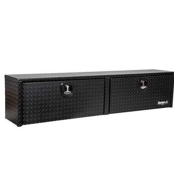 Buyers Products 16x13x88 Textured Matte Black Diamond Tread Aluminum Top Mount Truck Box Model 1722556