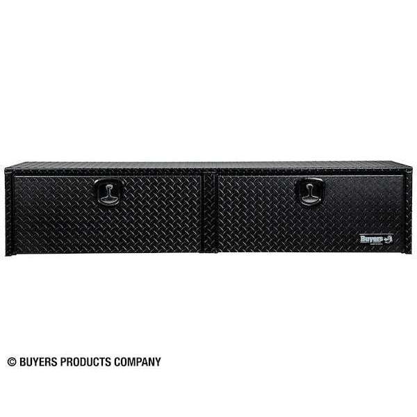 Buyers Products 16x13x88 Textured Matte Black Diamond Tread Aluminum Top Mount Truck Box Model 1722556