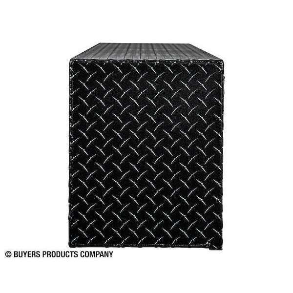Buyers Products 16x13x88 Textured Matte Black Diamond Tread Aluminum Top Mount Truck Box Model 1722556