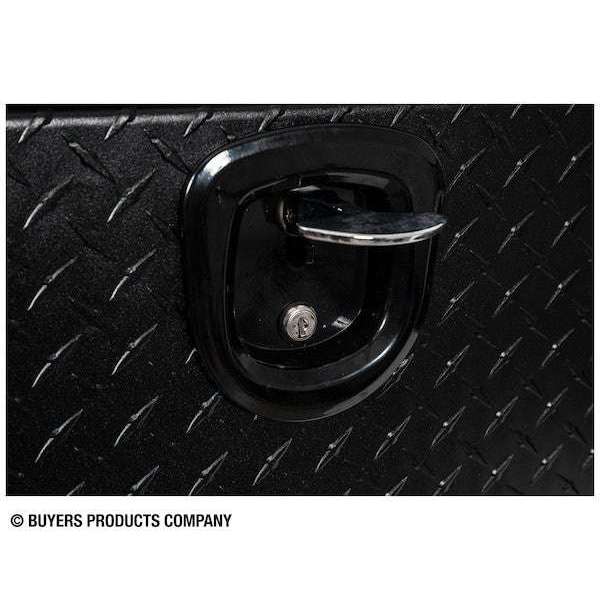 Buyers Products 16x13x88 Textured Matte Black Diamond Tread Aluminum Top Mount Truck Box Model 1722556