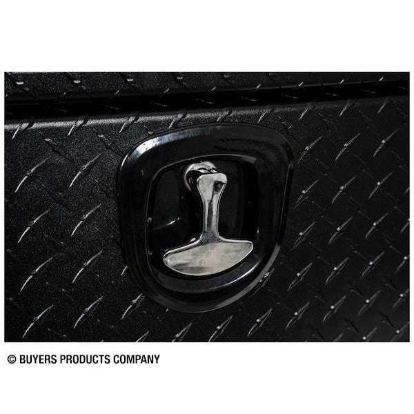 Buyers Products 16x13x88 Textured Matte Black Diamond Tread Aluminum Top Mount Truck Box Model 1722556
